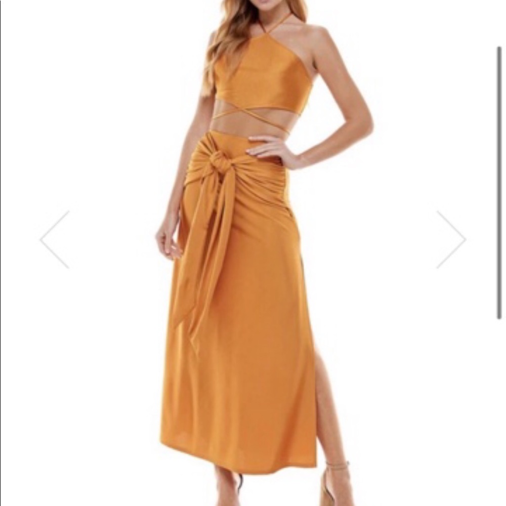 Golden Goddess two piece Maxi skirt
